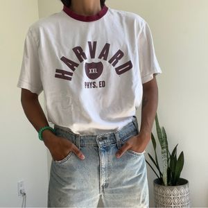 vintage harvard nike phys ed t-shirt